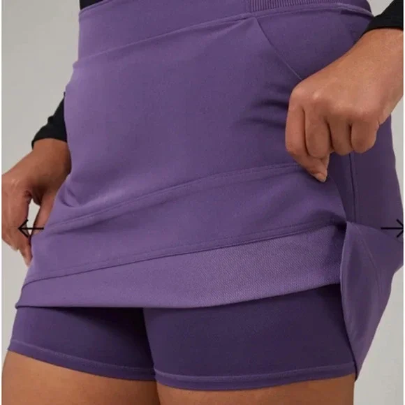 32 Degrees Cool Stretch Woven Skort, Cascadia Violet, Small - Picture 2 of 7